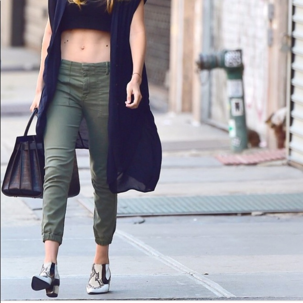 Green cargo pants